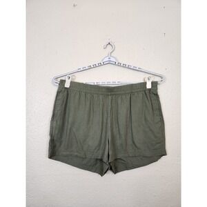 Old Navy Linen Blend‎ Shorts Comfort Waist Casual Olive Green 2X
